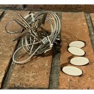 Wire Rope Photo Clip Hanging Wall Decoration Mounts 61"